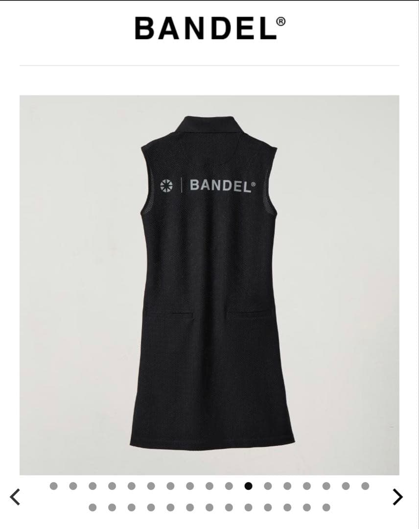 BANDEL ブラック ノースリーブ ワンピースM