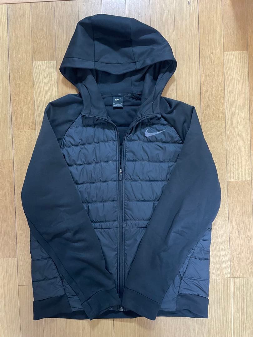 NIKEナイキ 中綿ジャケット パーカー XXL ブラック メンズ ゴルフ普段着