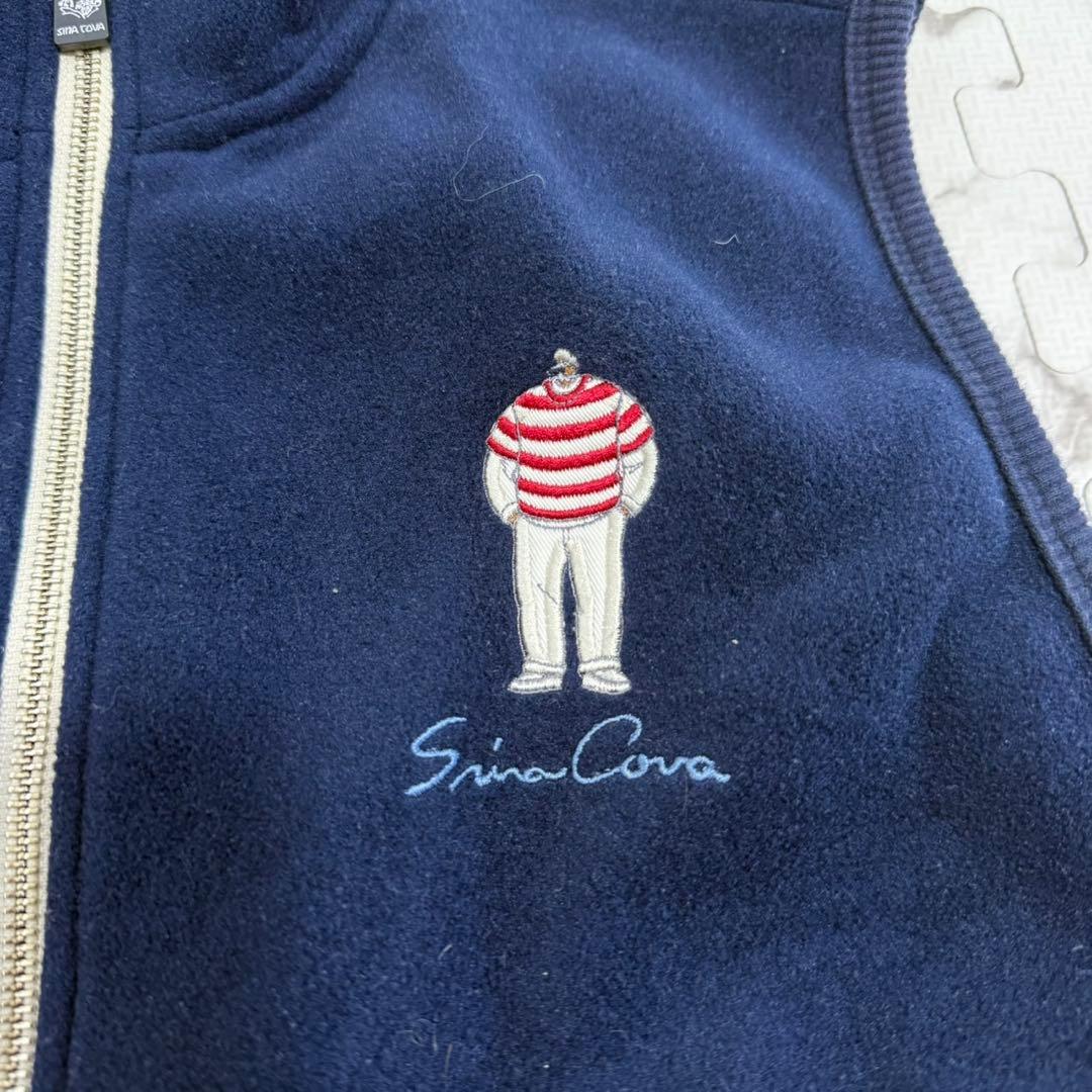 美品✨SINA COVA ベスト フリース　ポリエステル M ロゴ刺繍