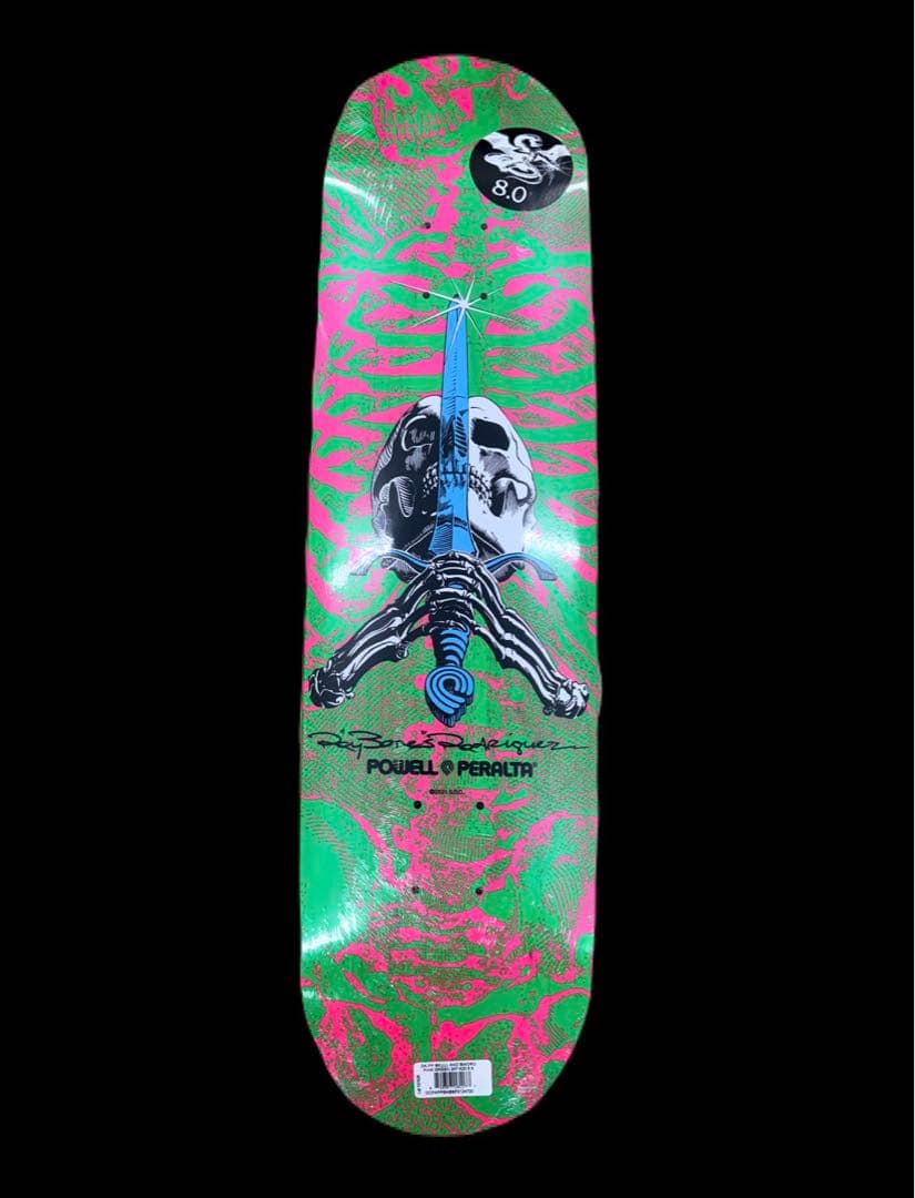 未使用❣POWELL PERALTA デッキ SKULL & SWORD 8.0
