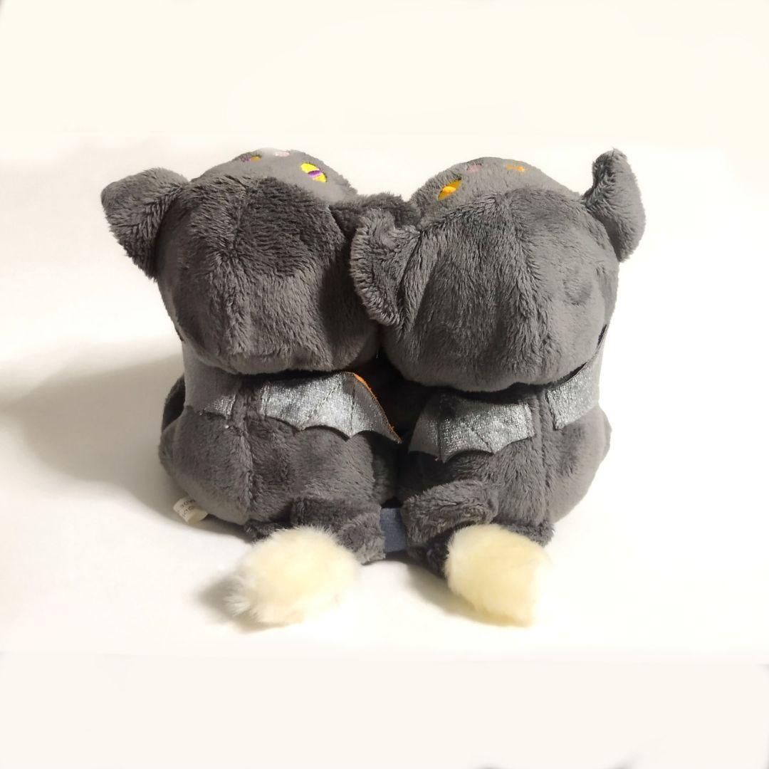 新品ディズニーストアハロウィン2009ペアプラッシュチップ＆デールぬいぐるみ黒猫