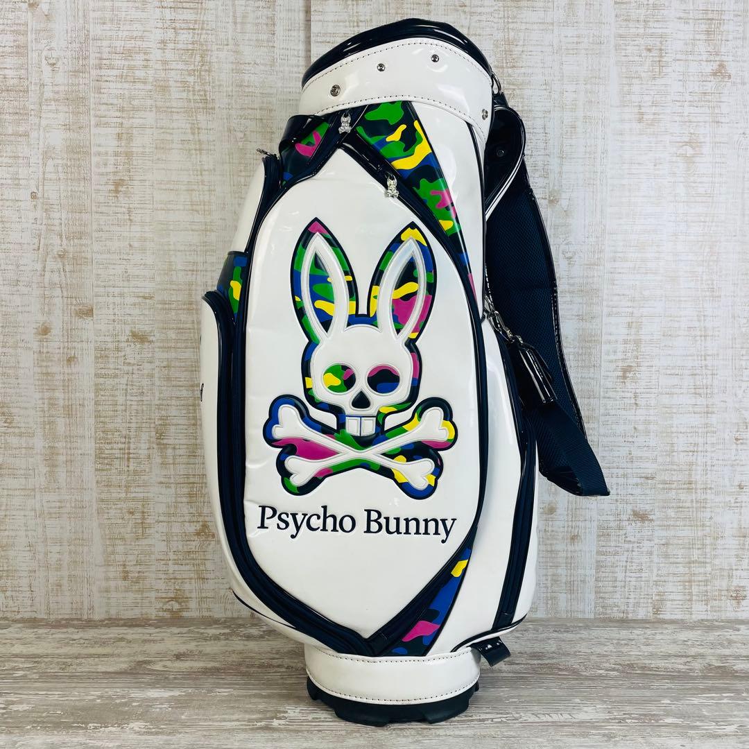 【限定品】Psycho Bunny カモバニー　迷彩エナメル キャディバッグ