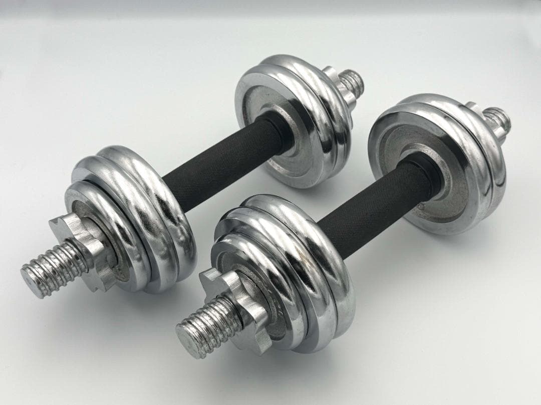 可変 ダンベル　ケース付き　７kg×２個セット 合計14kg　筋トレ 鉄アレイ