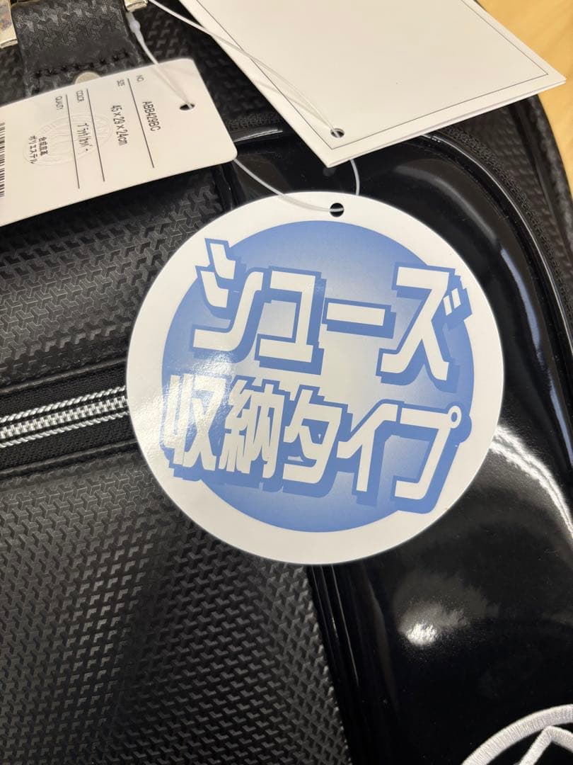 新品未使用 ADABAT アダバット ゴルフバッグ　メンズ ブラック シューズ入