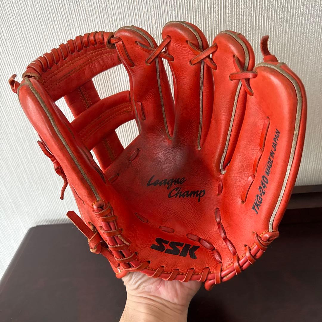 SSK 軟式野球グローブ ディープオレンジLeague Champ