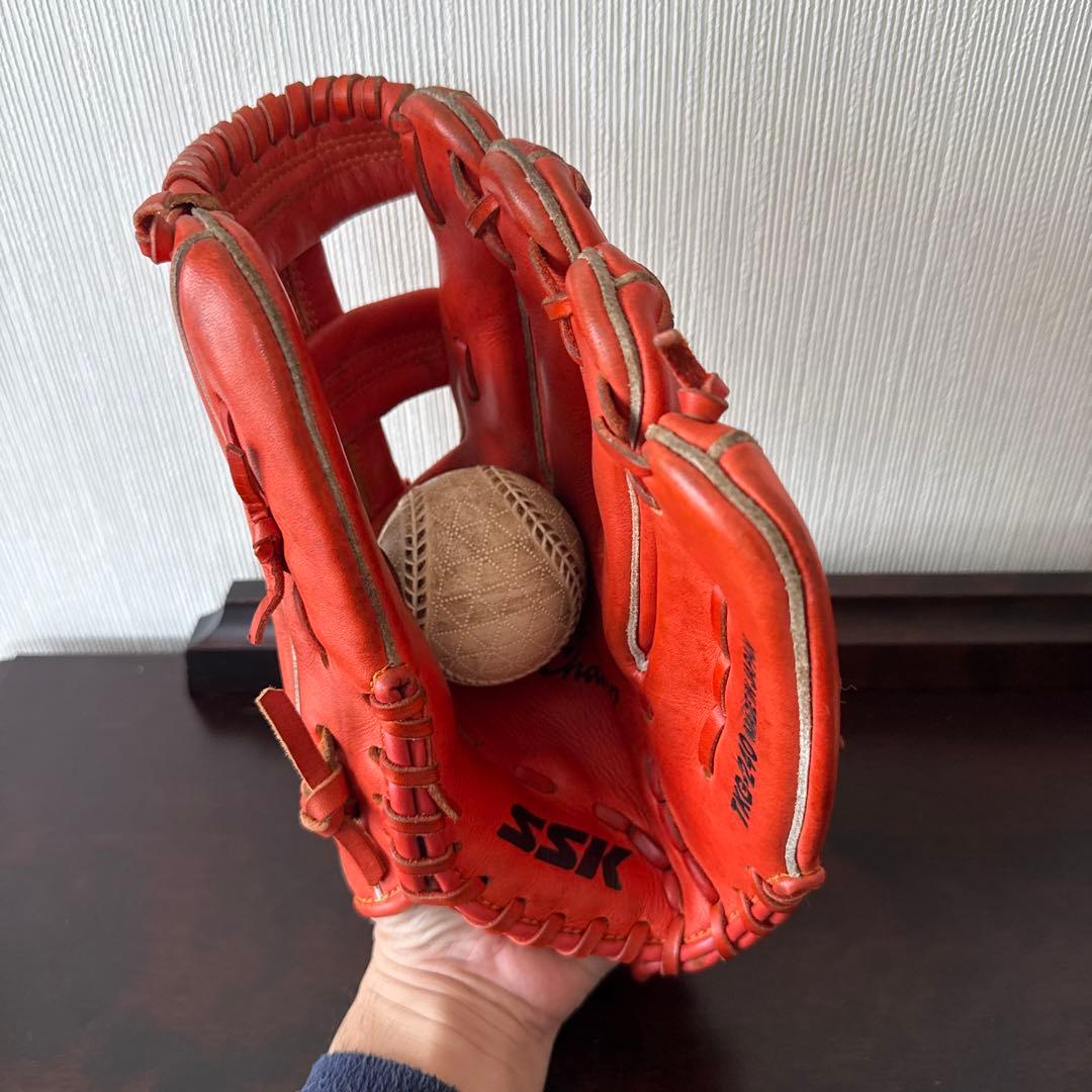 SSK 軟式野球グローブ ディープオレンジLeague Champ