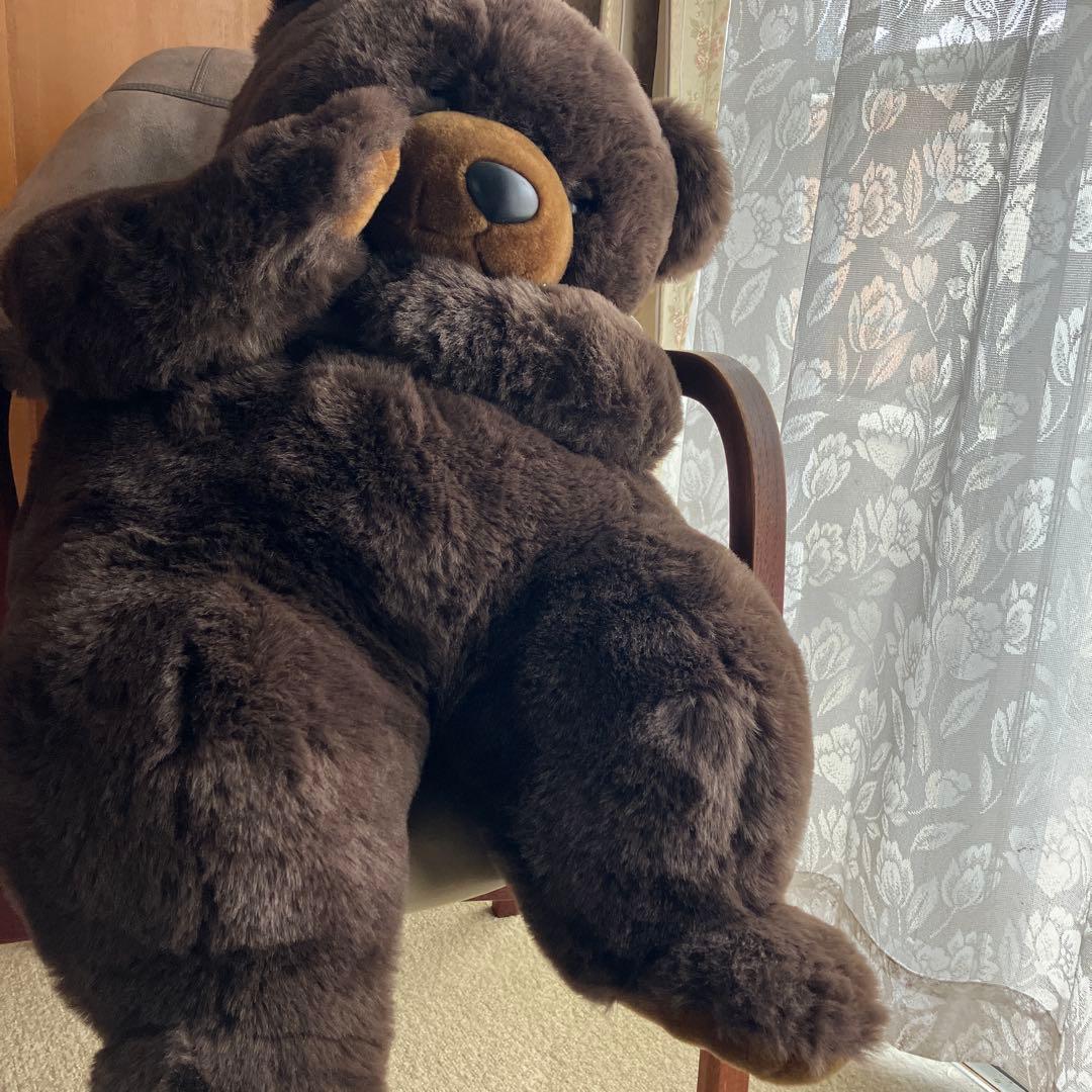 サンアンドスター　ツキノワグマ ぬいぐるみ昭和レトロ