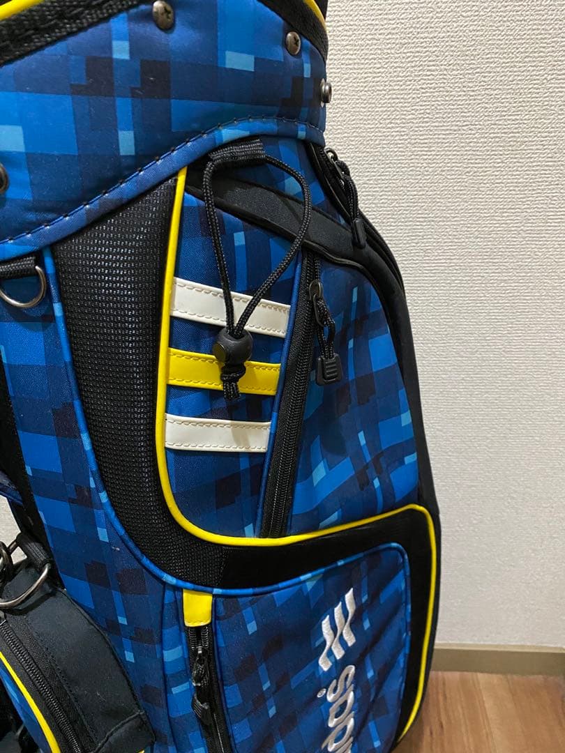 adidas チェック柄 キャディバッグ