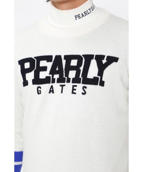 PEARLY GATES カシミヤセーター　DiAPLEX 防風裏地　ホワイト