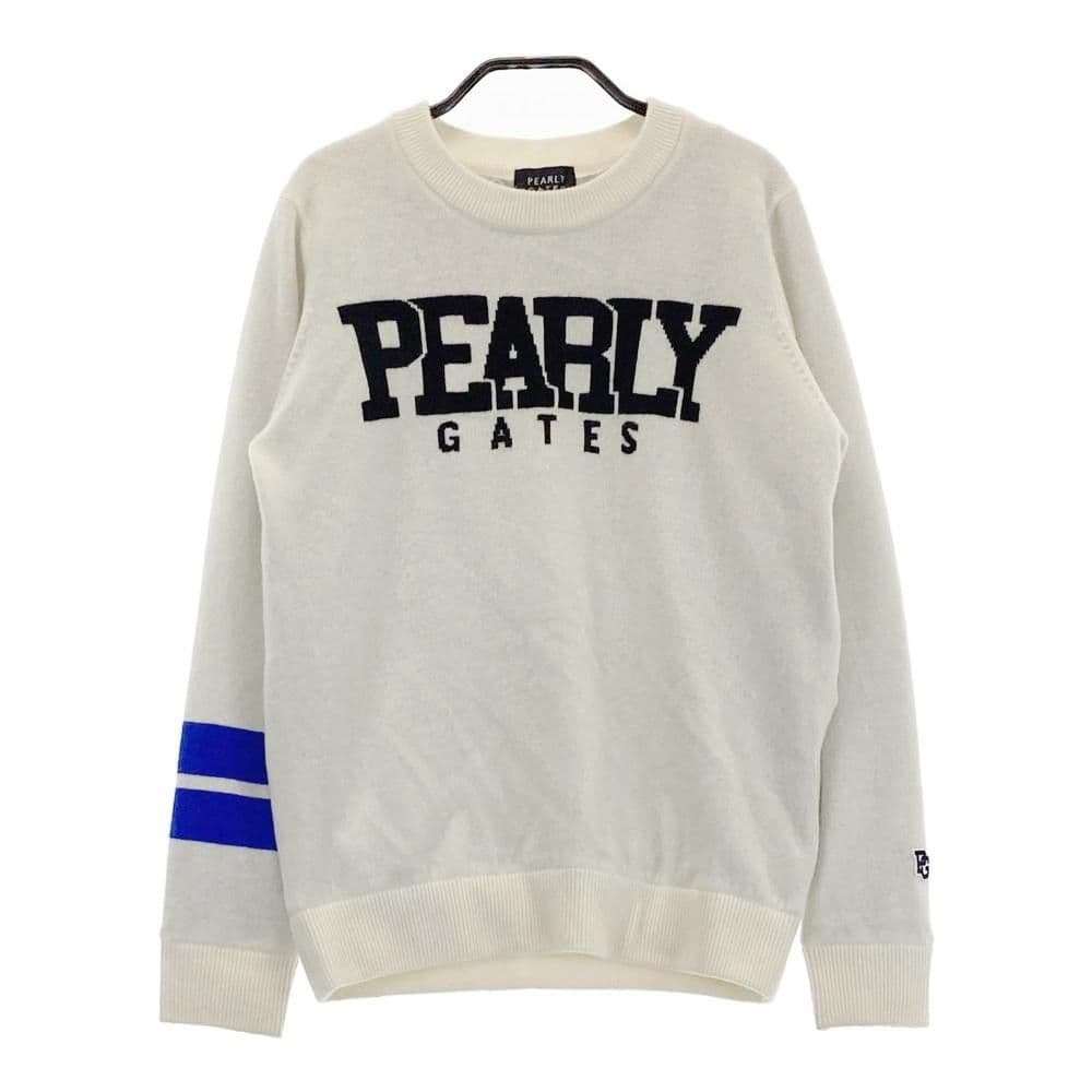 PEARLY GATES カシミヤセーター　DiAPLEX 防風裏地　ホワイト