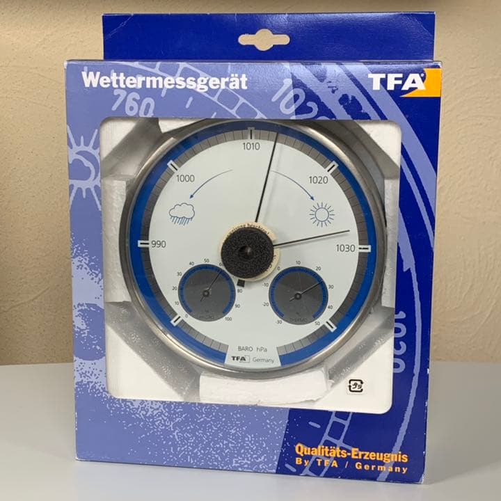 新品 TFA 輸入気象計 ドイツ製 温度計 湿度計 気圧計 ドスマン社 ③