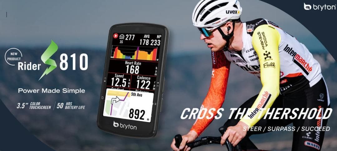 ブライトン Rider S810T（日本語対応）GPS サイクルコンピューター