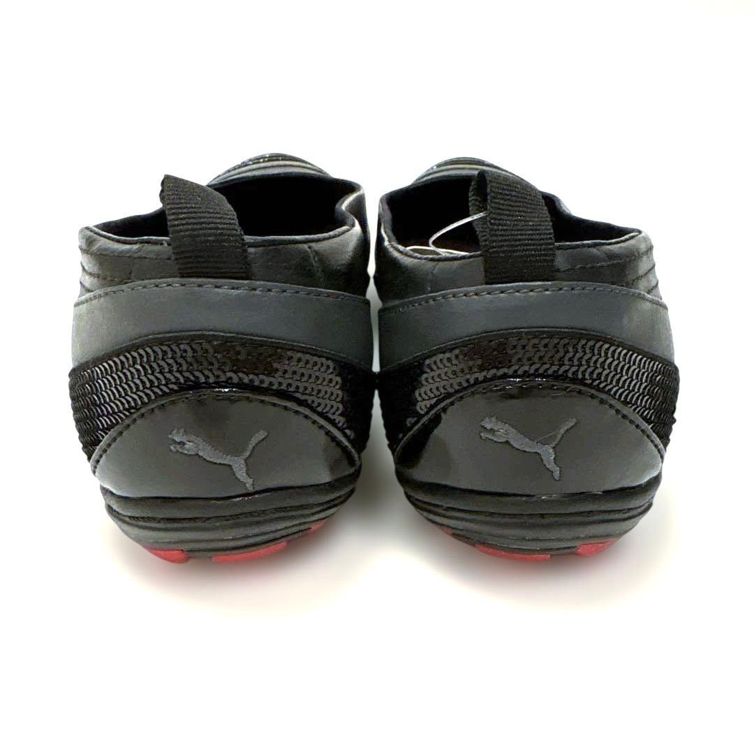 【新品】PUMA プーマ フラットシューズ25cm バレーシューズ 黒×グレー