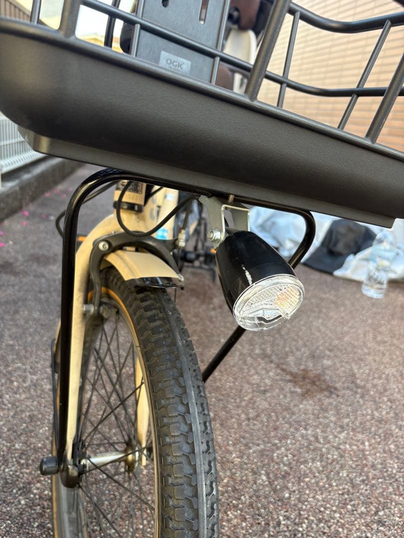 Gyutto 電動アシスト自転車 チャイルドシート付き ベージュ