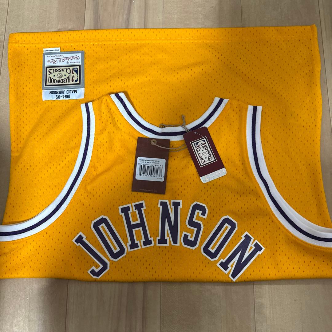 ウェア LAKERS MAGIC JOHNSON SWINGMAN JERSEY L