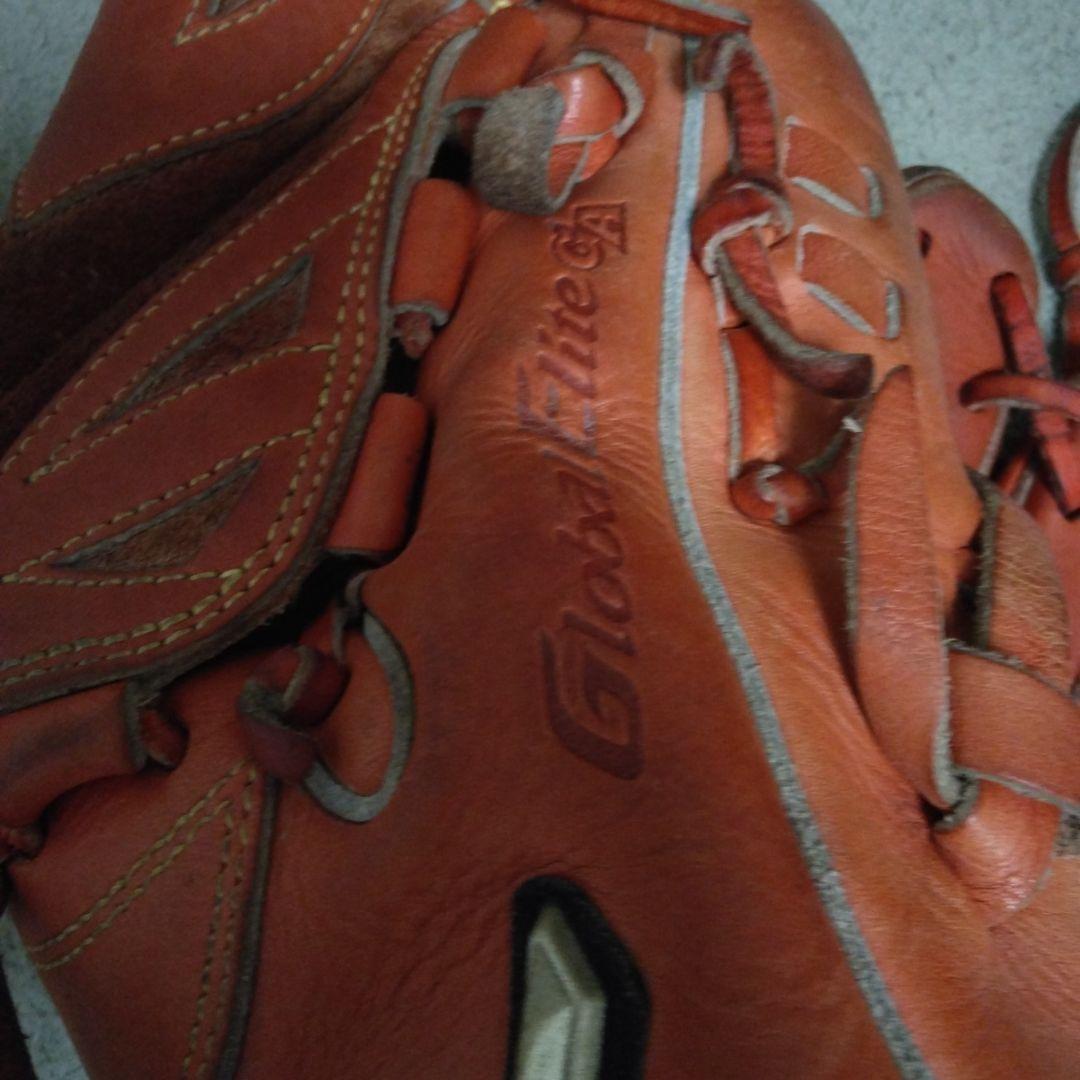 Mizuno　 軟式　グローブ オレンジ　グローバルエリート　投手　ピッチャー