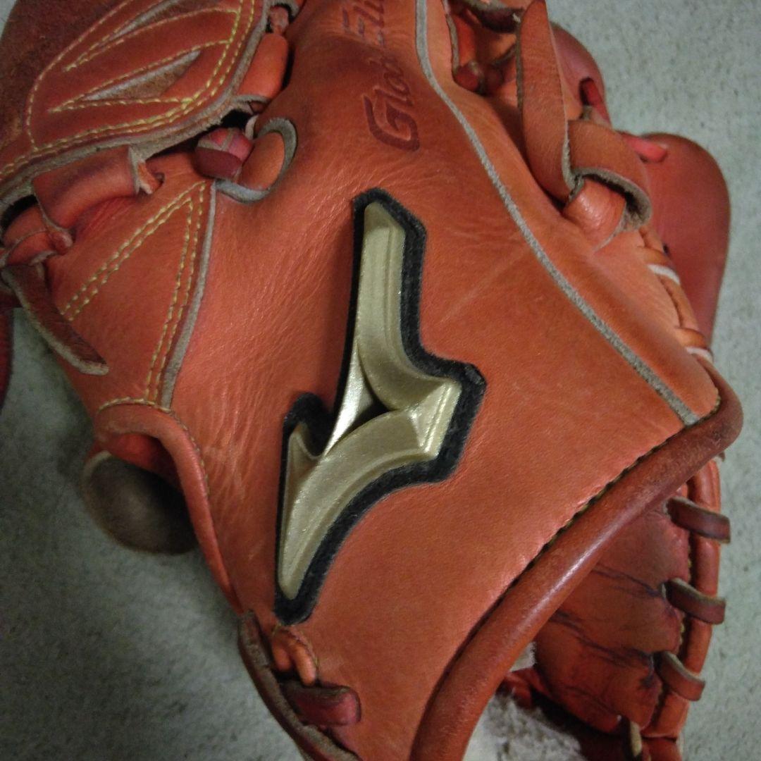 Mizuno　 軟式　グローブ オレンジ　グローバルエリート　投手　ピッチャー