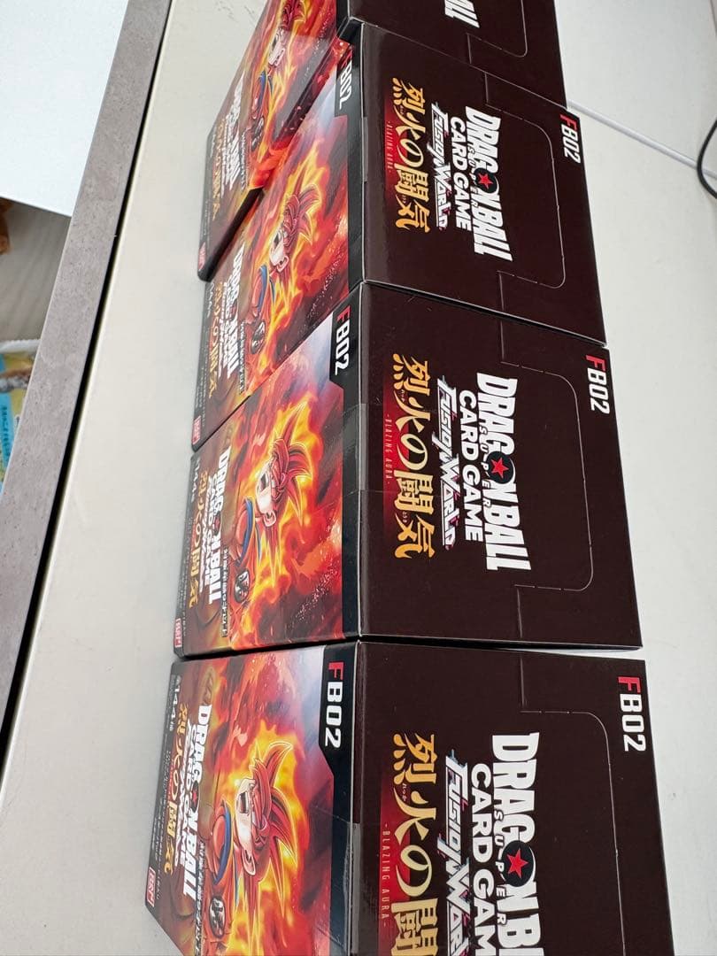 ドラゴンボールカードゲーム F02 烈火の闘気 4個セット