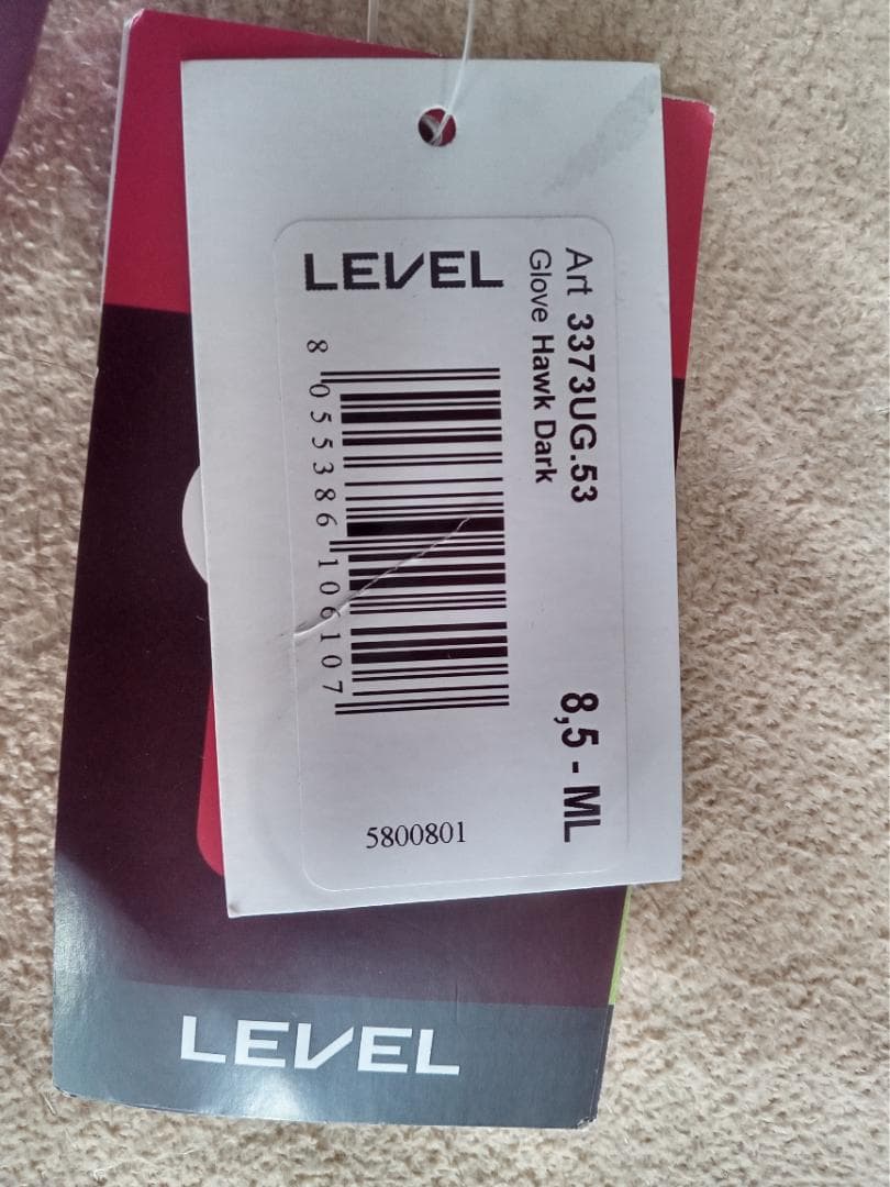 LEVEL Hawk グローブ 8.5 ML ダーク　サーモプラス　極暖