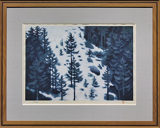 東山魁夷 【雪の後】 遺珠刊行会 木版画