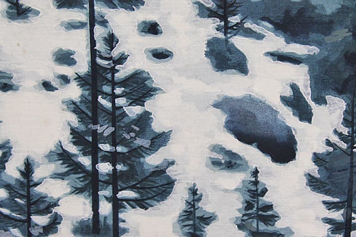 東山魁夷 【雪の後】 遺珠刊行会 木版画