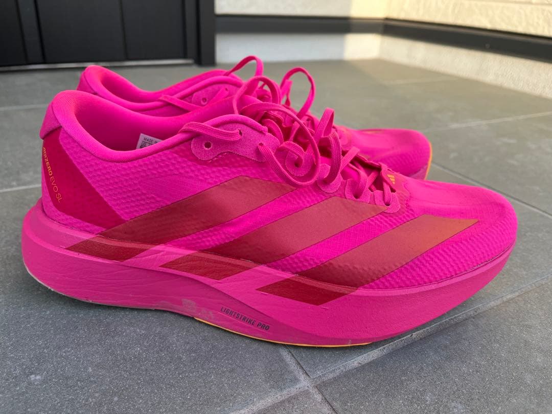 adidas ADIZERO EVO SL WOVEN 26.5 ピンク