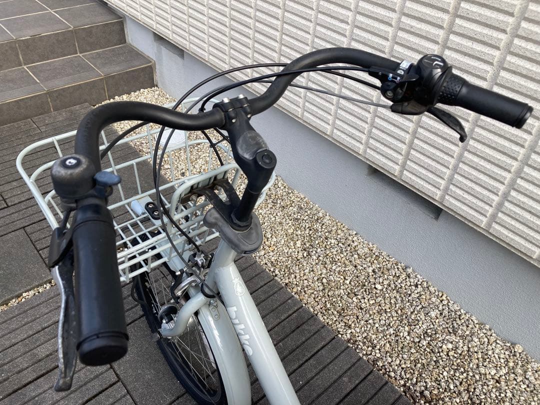 子乗せ自転車　非電動　20インチ　ブルーグレー　bikke
