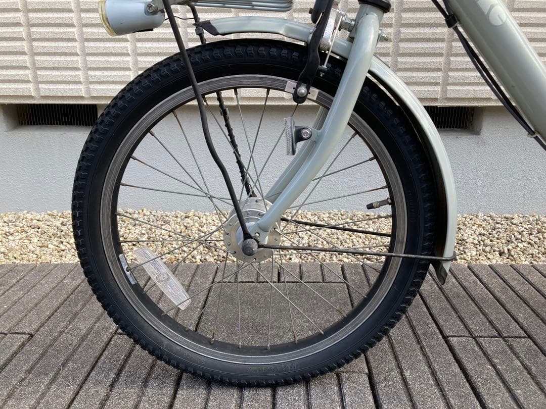子乗せ自転車　非電動　20インチ　ブルーグレー　bikke