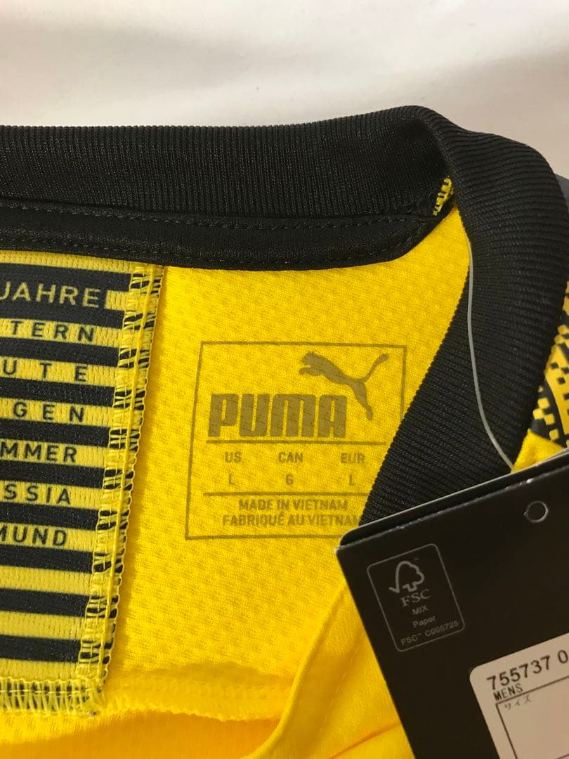 新品正規品PUMA ボルシア・ドルトムント「32」レイナ 半袖 L ユニフォーム