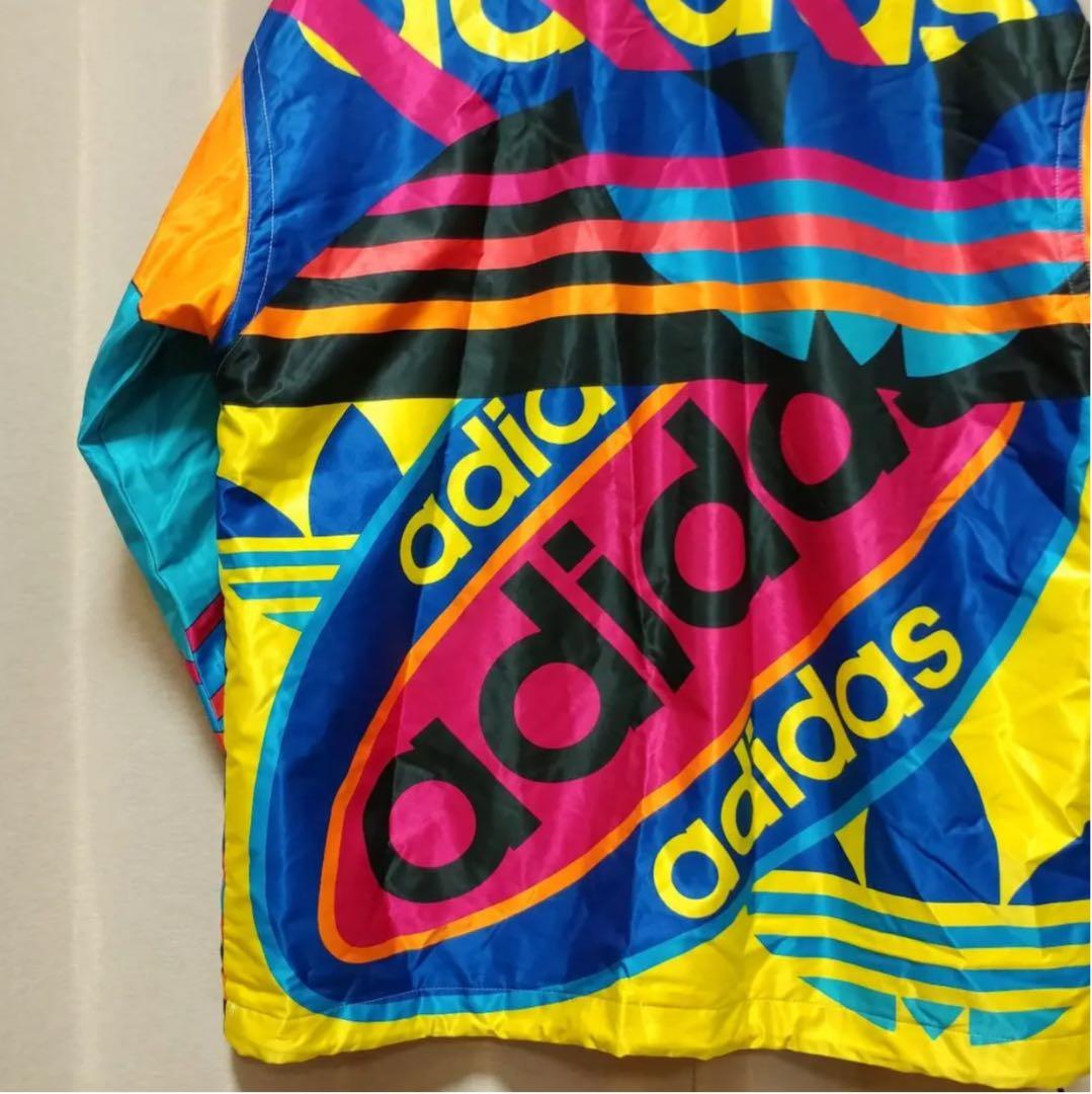 超激レア adidas ナイロンジャケット クレイジーパターン ビッグシルエット