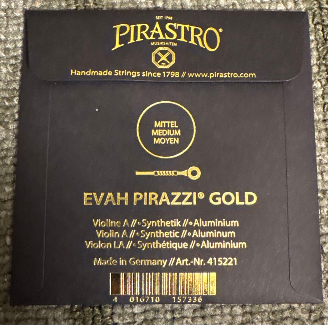 【新品】Evah Pirazzi Gold バイオリン弦セット