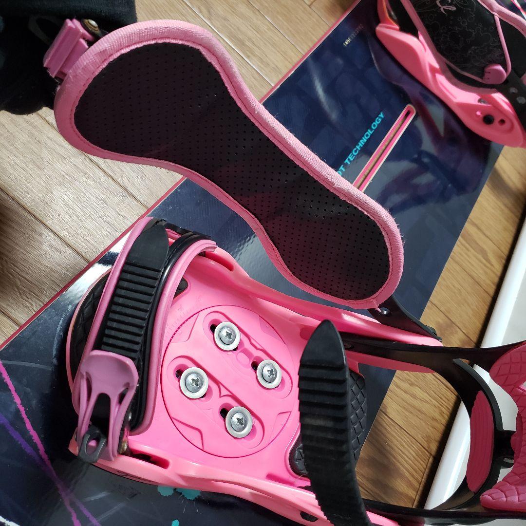 美品 KISSMARK 140cm スノーボードセット