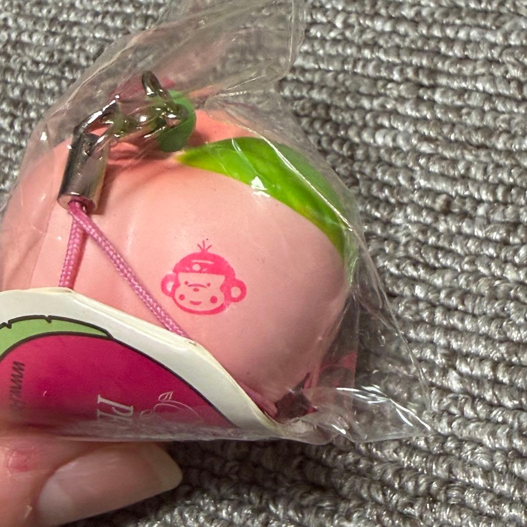 オールドブルーム　桃　ピーチ　ジェル　ストラップ