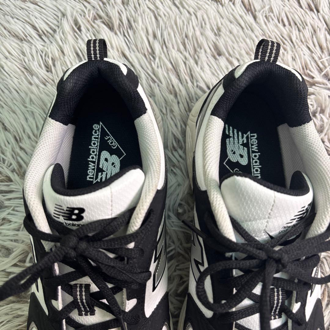 【美品】New Balance ゴルフシューズ 27㎝　ホワイト/ブラック