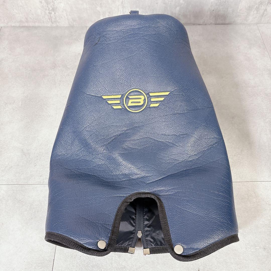 T289 本間ゴルフ BERES ベレス メンズ キャディバッグ ネイビー 黄赤