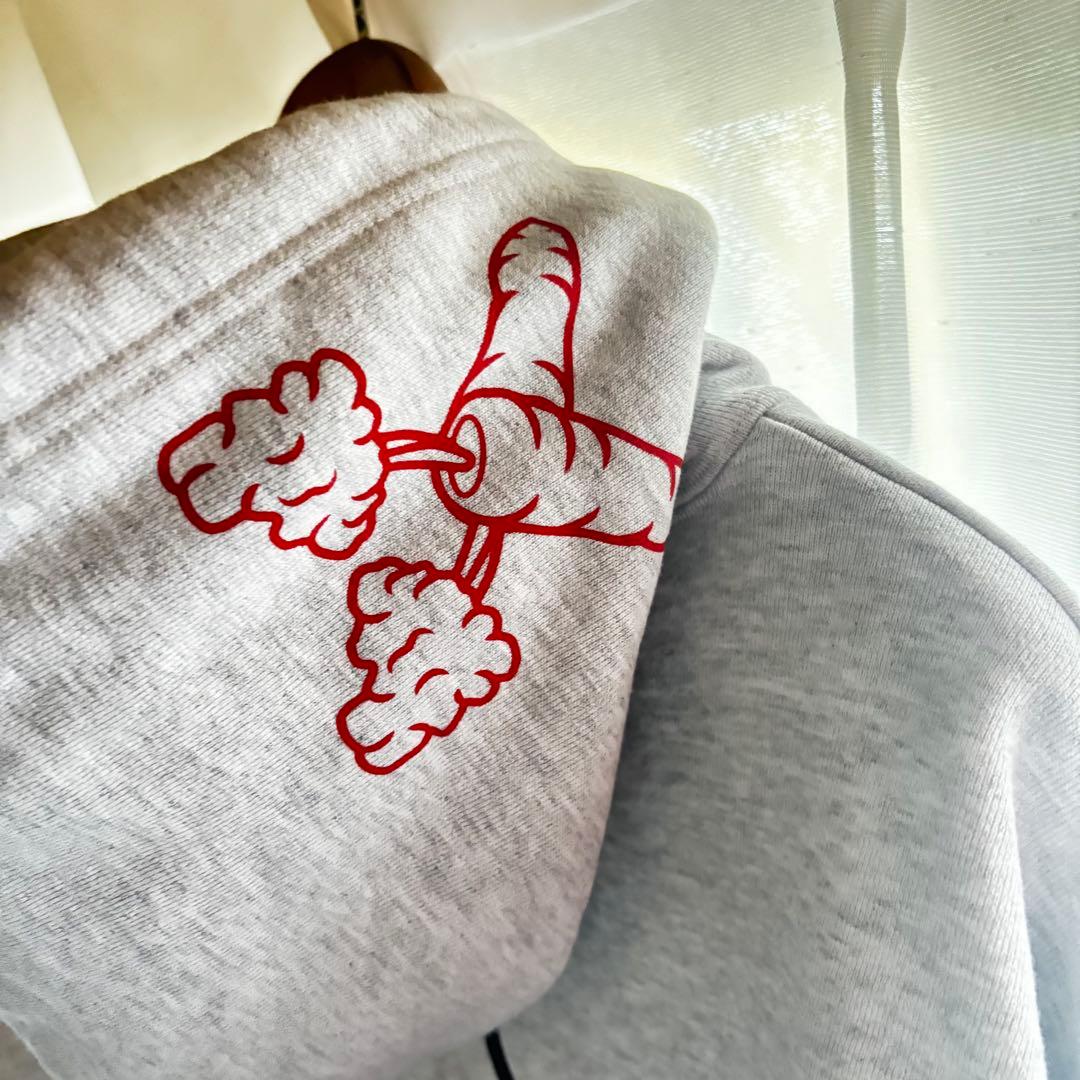 HUF×FR2 フーディ　Lサイズ　ハフ　エフアールツー　パーカー　グレー