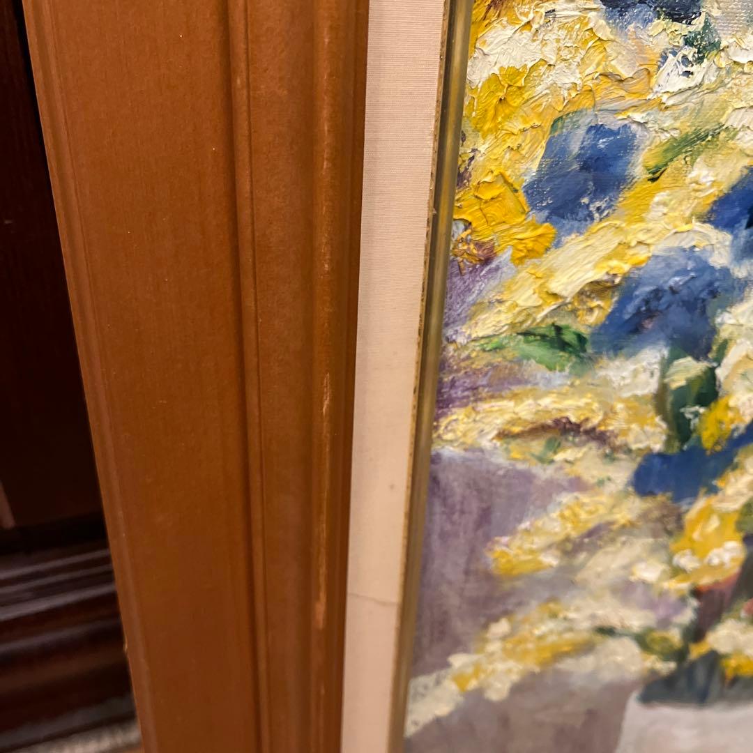 【更に値下げしました】油絵画《花》
