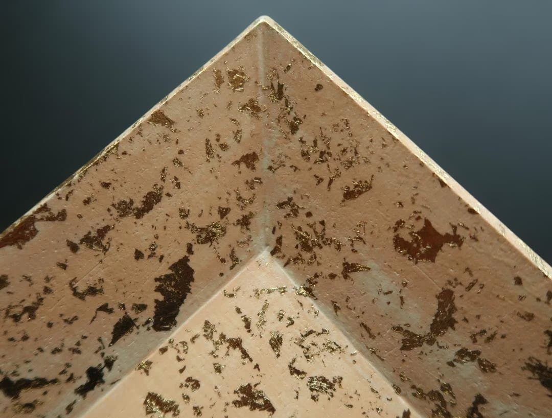 正方皿 金箔模様 清水焼