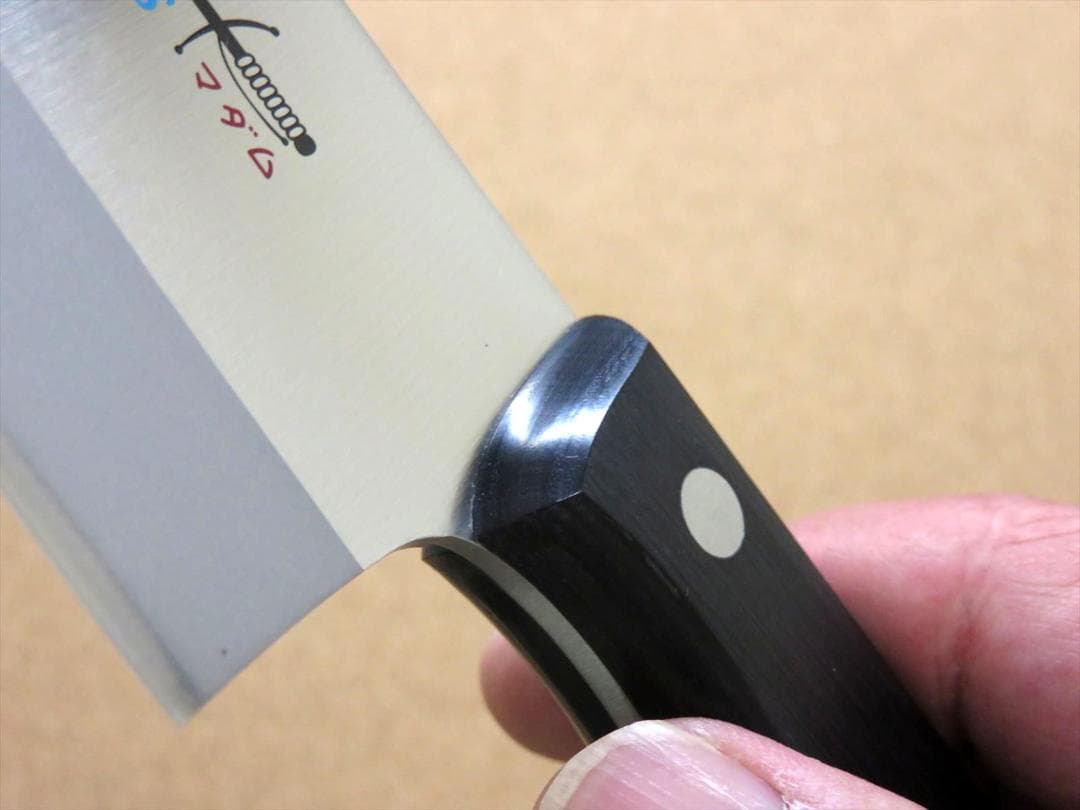 関の刃物 スジ三徳包丁 170mm クロムモリブデン鋼 魚 肉切 両刃 万能包丁