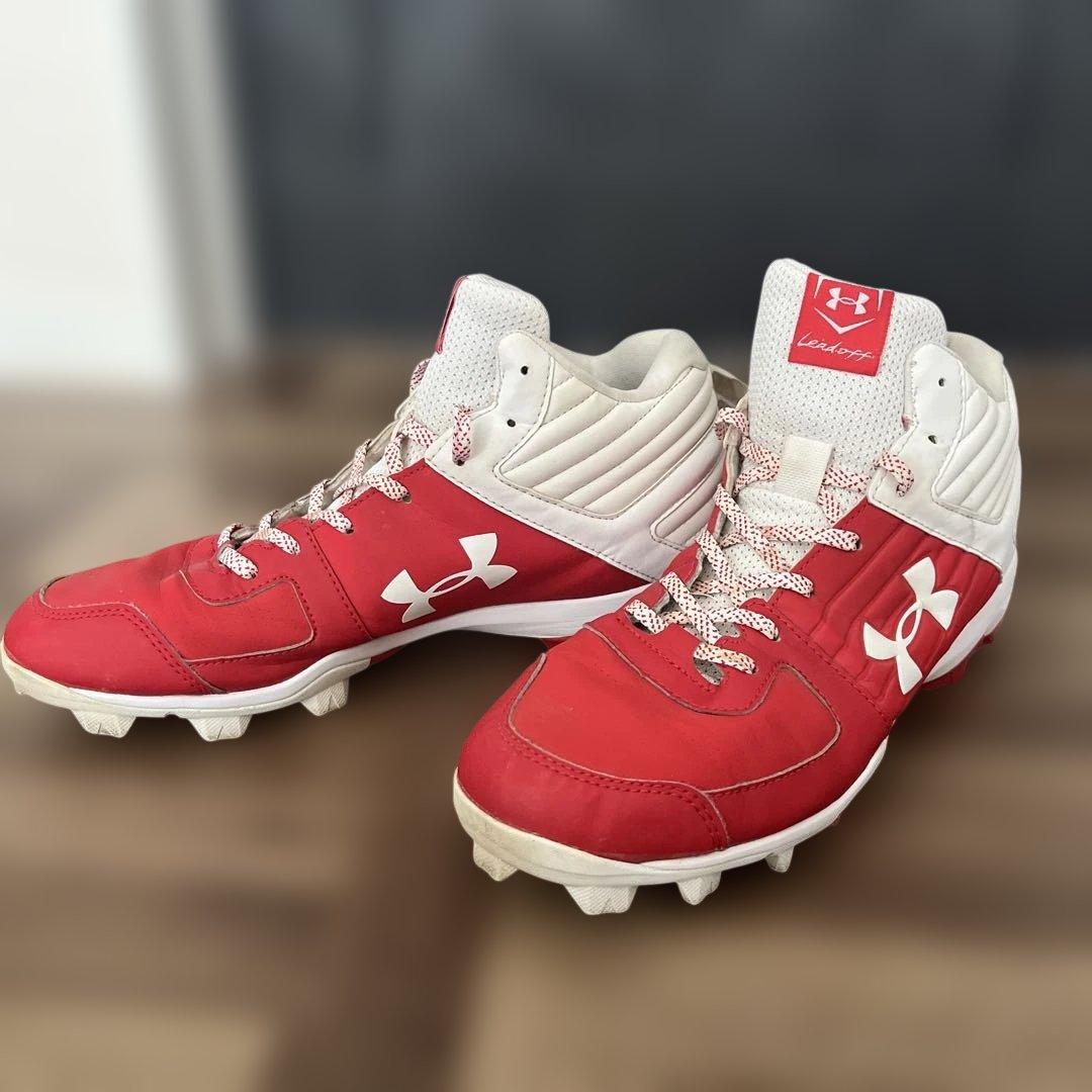 Under Armour スパイクシューズ レッド/ホワイト