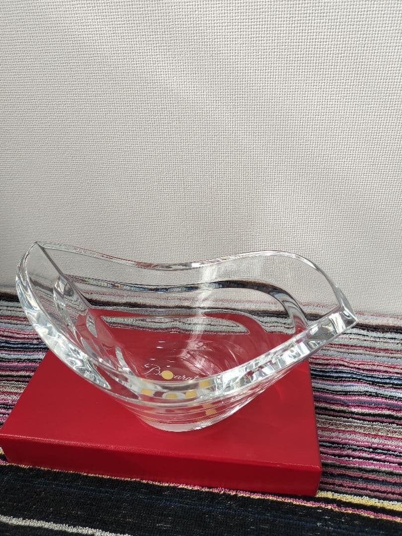 Baccarat バカラクリスタル　ウェーブボウル波型花器 箱無し