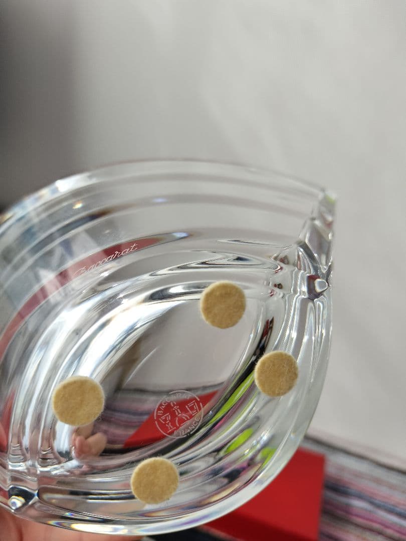 Baccarat バカラクリスタル　ウェーブボウル波型花器 箱無し