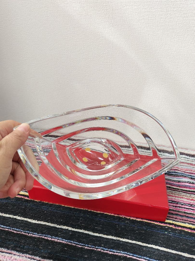 Baccarat バカラクリスタル　ウェーブボウル波型花器 箱無し