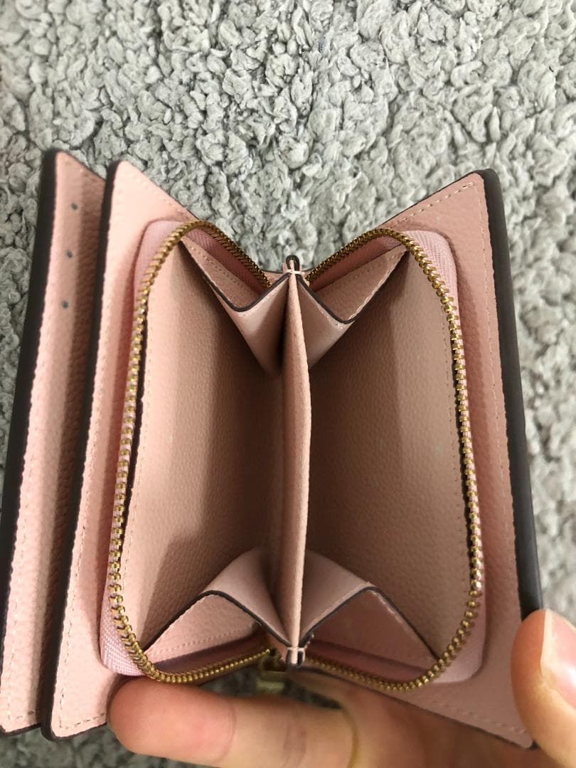 ピンク財布　ピンク　ウォレット　lady　LVロゴ　カードケース　可愛い