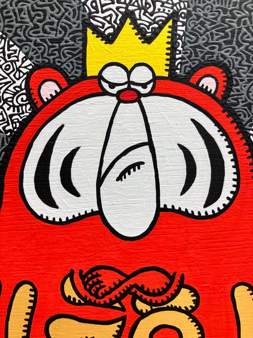 原画　だるま ポップアート キャラクター　絵画　アクリル画　現代アート