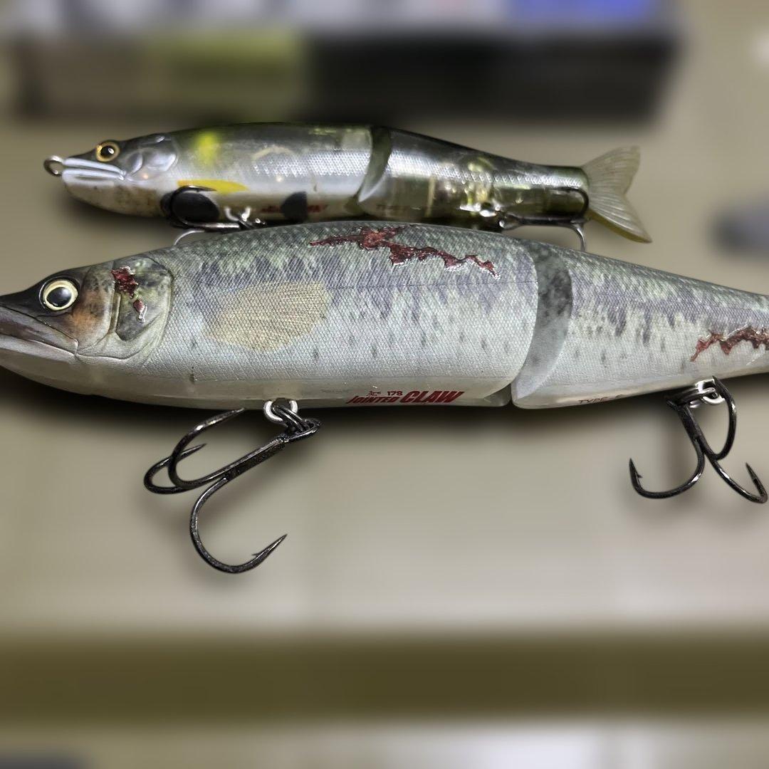 バス釣り　ジョインテッドクロー128 .178セット売り　バスカラー　テール無し