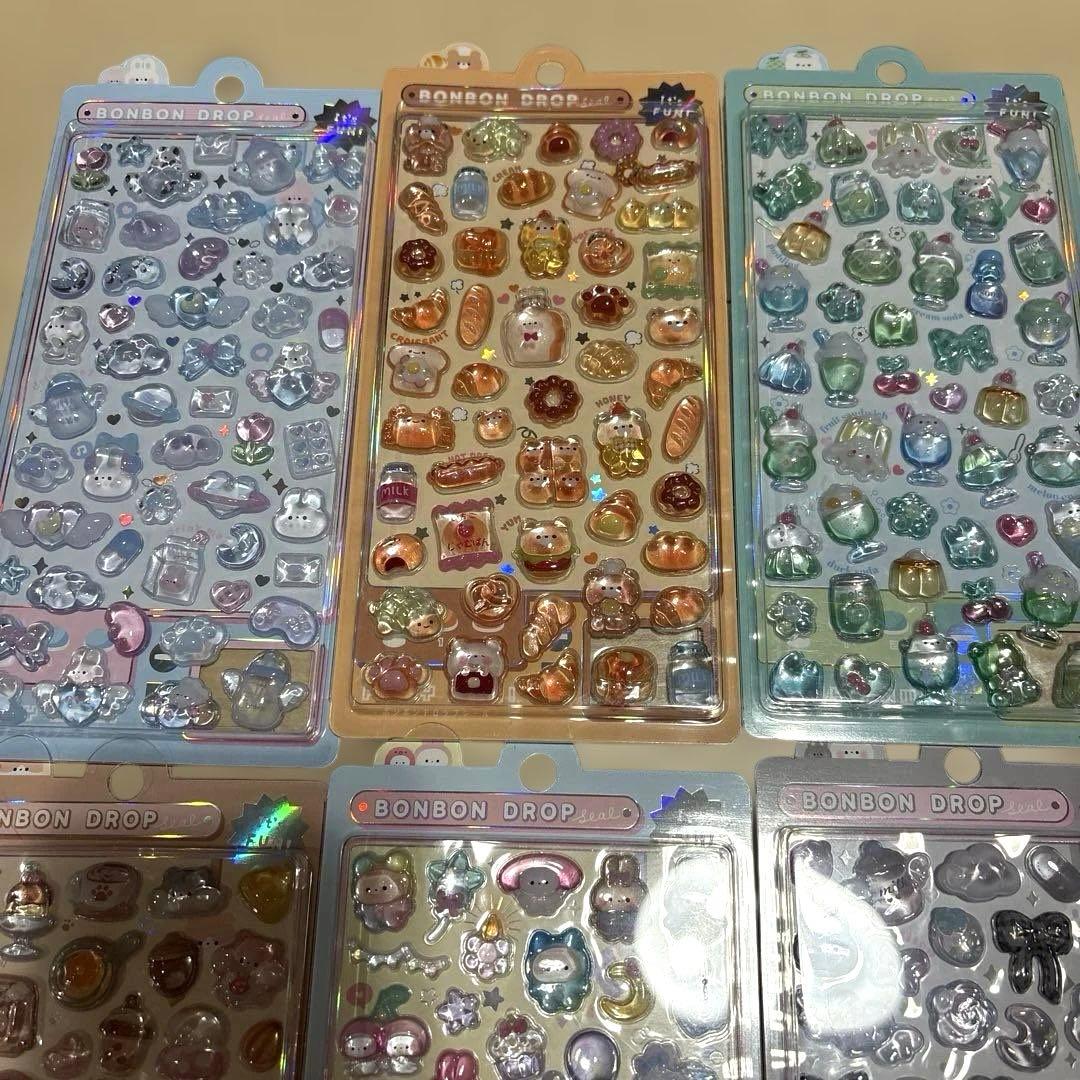 【国内正規品】ボンボンドロップシール オリジナル めろめろ みずいろ きぐるみ等