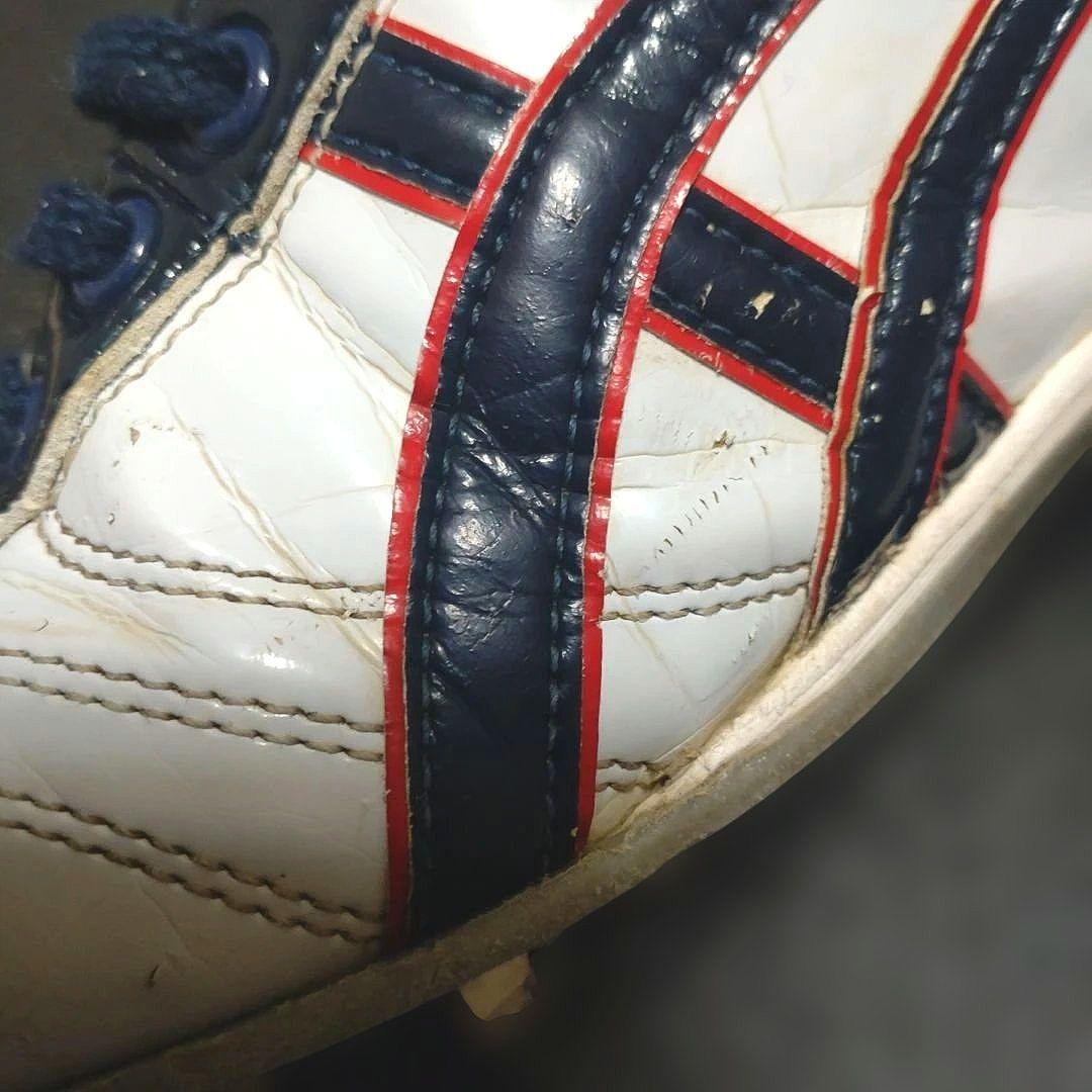 asicsオーダースパイク　野球スパイクシューズ ホワイト/ネイビー