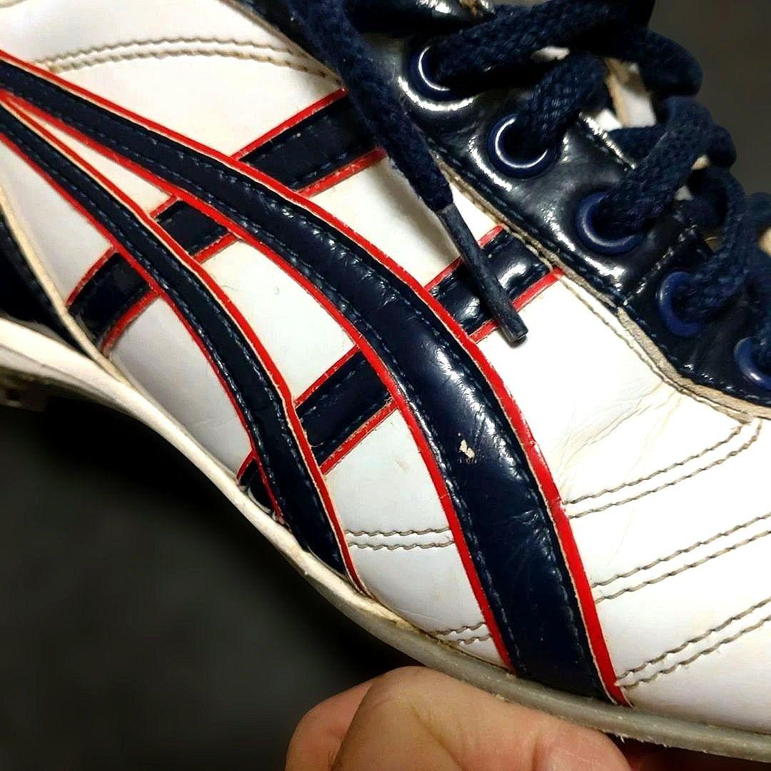 asicsオーダースパイク　野球スパイクシューズ ホワイト/ネイビー