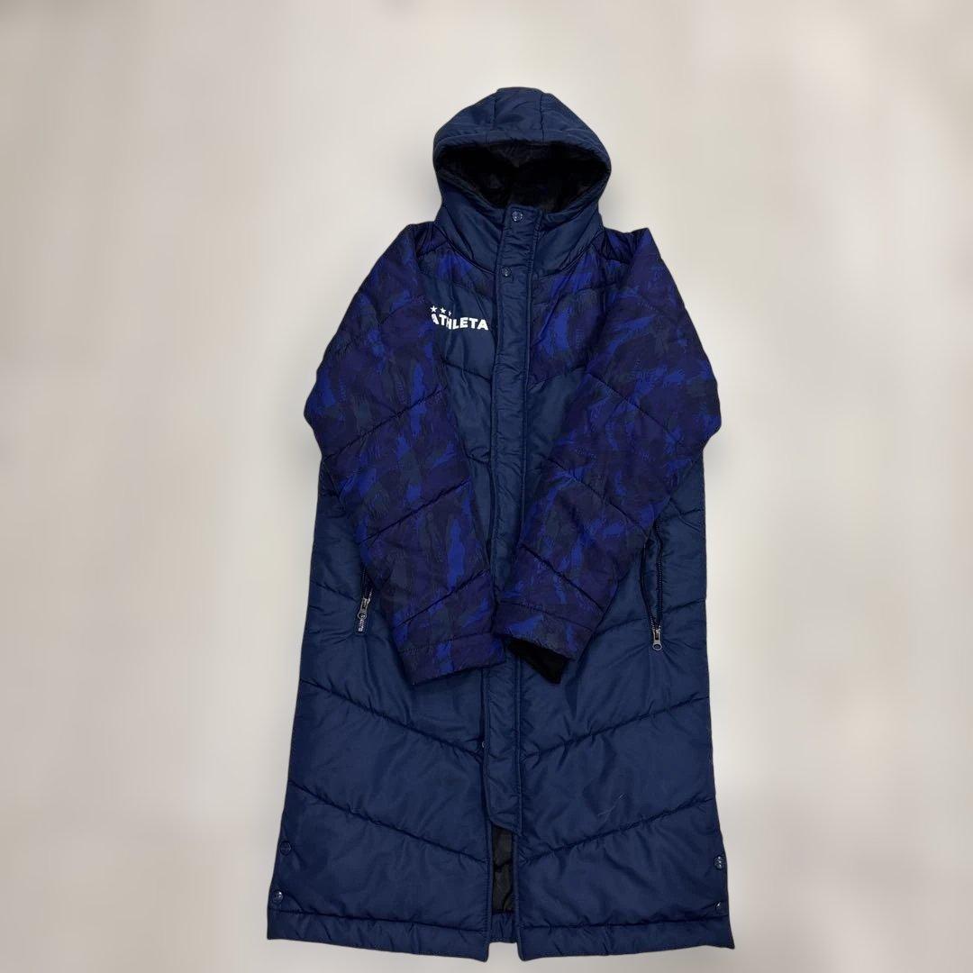 ATHLETA ネイビー ベンチコート 160サイズ